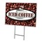 Signmission Iced Coffee Yard Sign & Stake outdoor plastic coroplast window, C-1216-DS-Iced Coffee C-1216-DS-Iced Coffee - alternate 1